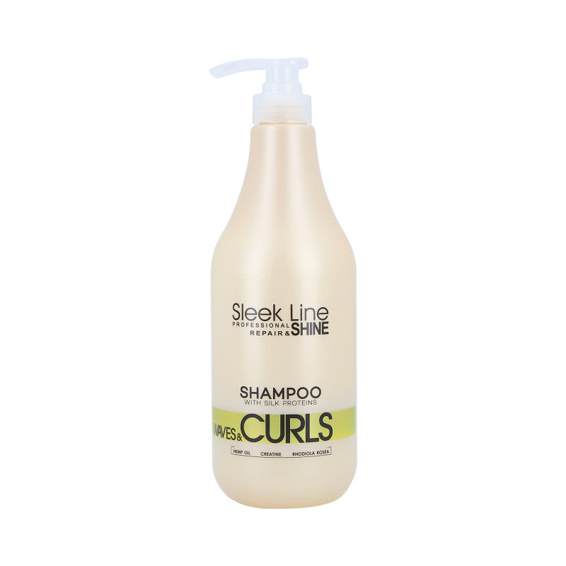 STAPIZ SLEEK LINE WAVES&CURLS Shampooing pour cheveux bouclés et ondulés 1000ml