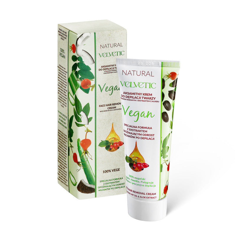 VELVETIC NATURAL VEGE Crème dépilatoire veloutée pour le visage 50 ml