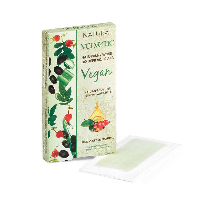 VELVETIC NATURAL VEGE Cire naturelle pour épilation du corps 16 pièces