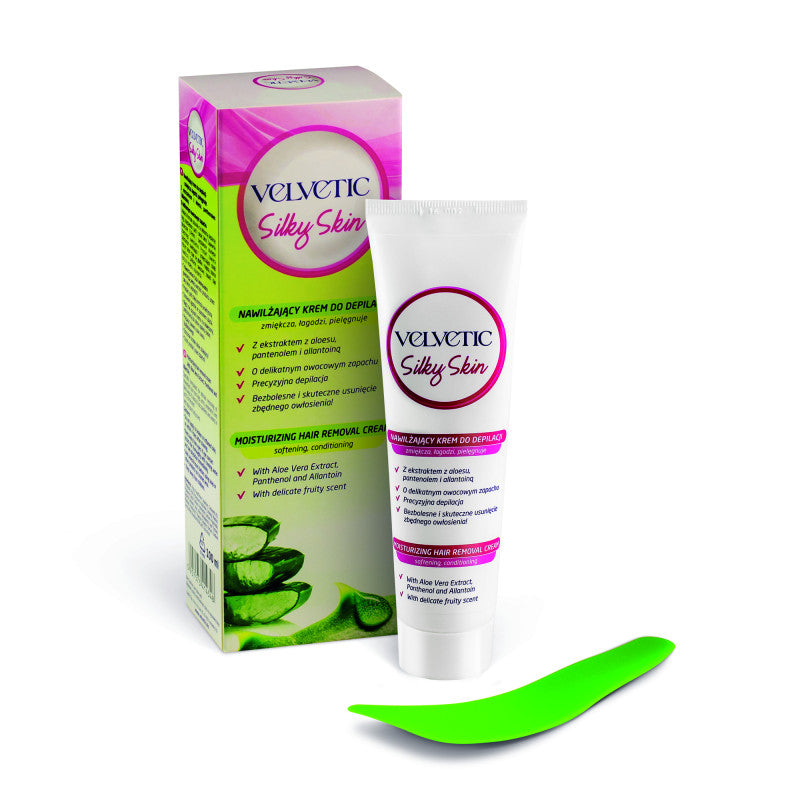 VELVETIC SILKY SKIN Crème dépilatoire au pantanol et à l'aloe vera 100 ml