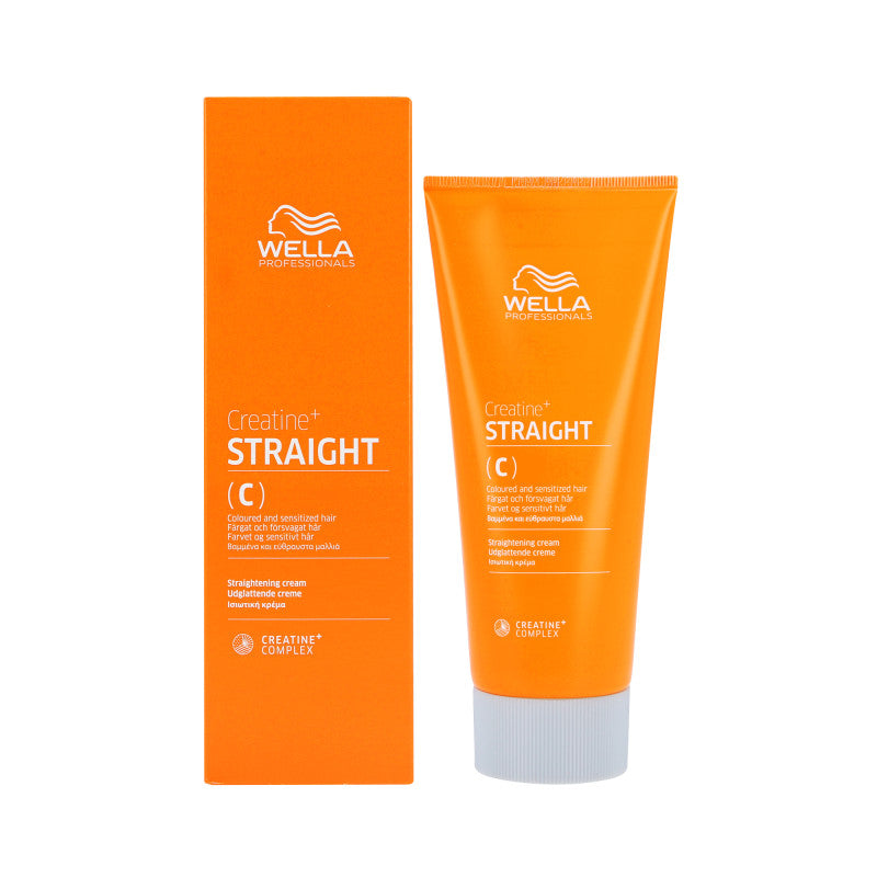 WELLA PREFESSIONALS CREATINE+STRAIGHT (C) Kératine, crème douce pour le lissage permanent des cheveux 200 ml