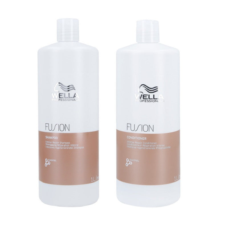 WELLA PROFESSIONALS FUSION Intense Repair shampooing 1000ml + coffret revitalisant 1000ml