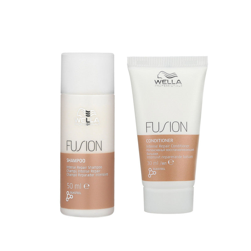 WELLA PROFESSIONALS FUSION Coffret Réparation Intense shampooing 50ml + revitalisant 30ml