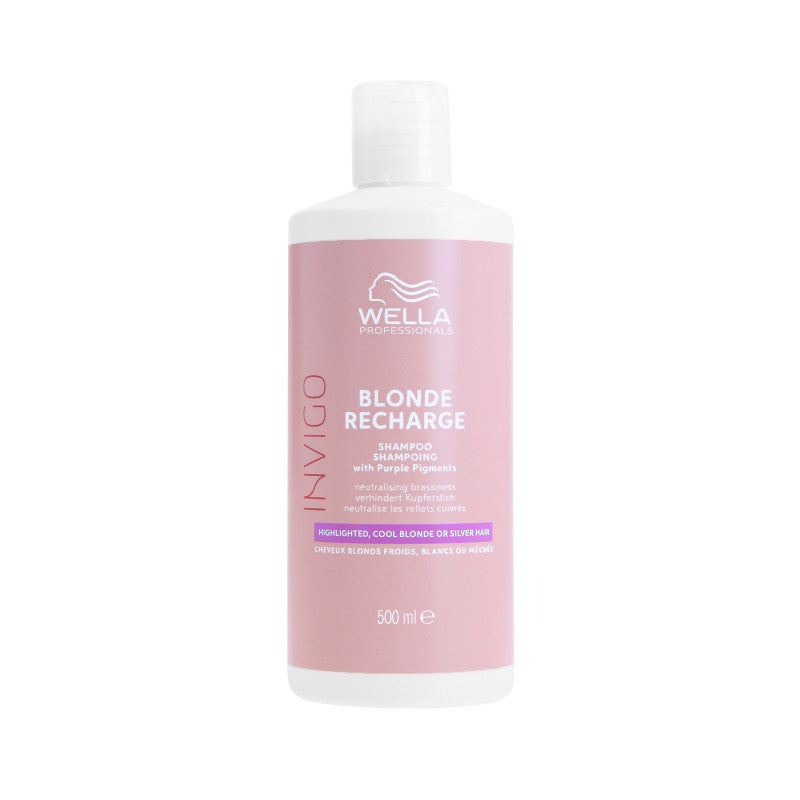 WELLA PROFESSIONALS INVIGO BLONDE RECHARGE PURPLE Shampoing pour cheveux blonds 500ml