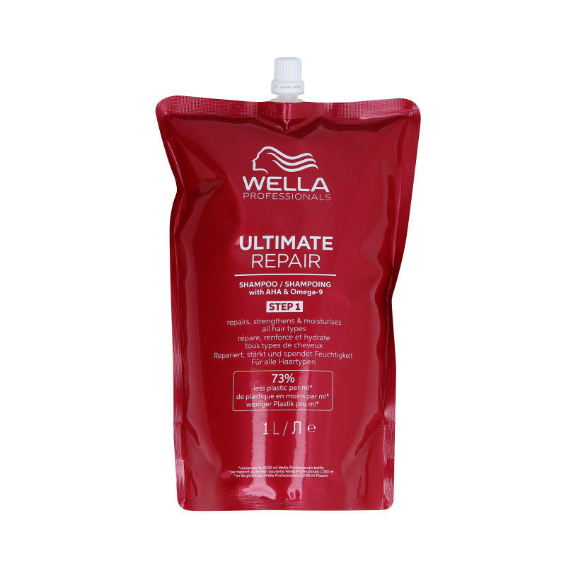 WELLA PROFESSIONALS ULTIMATE REPAIR Shampoing réparateur détoxifiant pour cheveux refill 1000ml