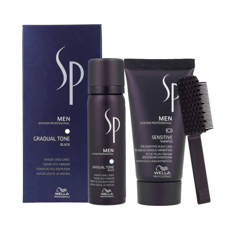 WELLA SP Men Gradual Tone, Mousse Pigment Noir 60ml
