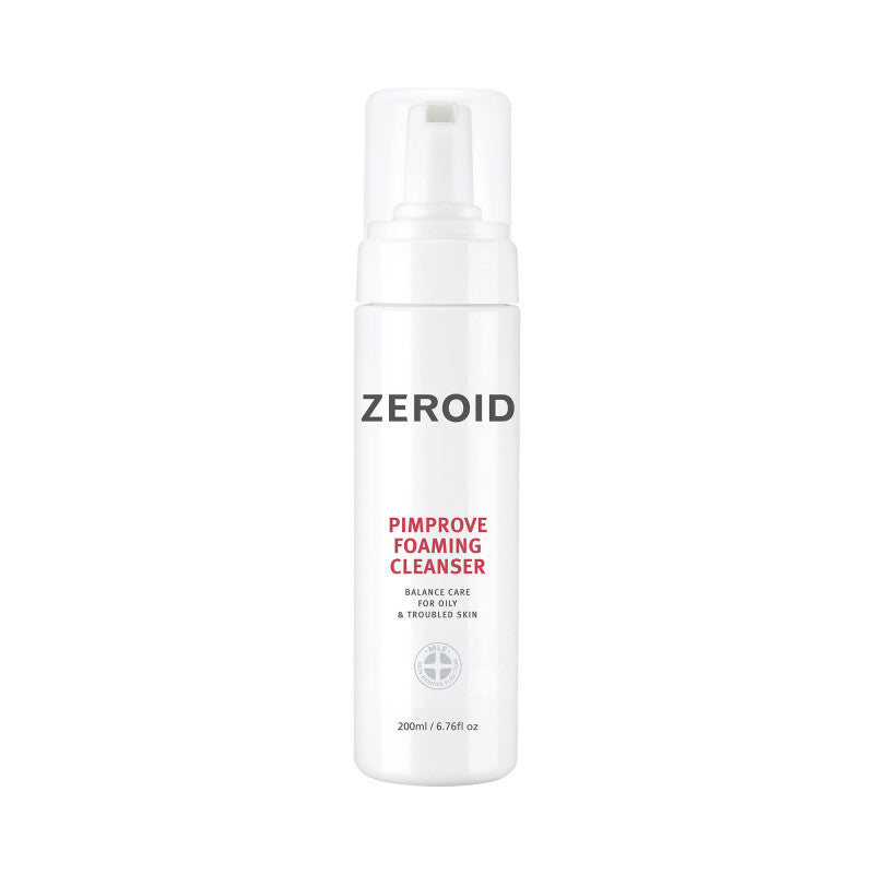 ZEROID PIMPROVE Mousse nettoyante hypoallergénique pour peaux grasses et acnéiques 200 ml