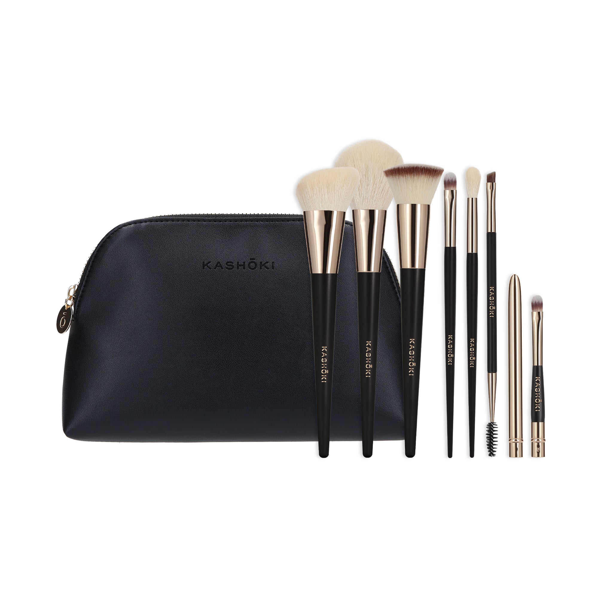 KASHŌKI Zestaw pędzli z kosmetyczką